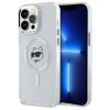 Karl Lagerfeld KLHMP13XHLSCHH iPhone 13  Pro Max 6.7 biały/white hardcase IML Metal Choupette Head MagSafe